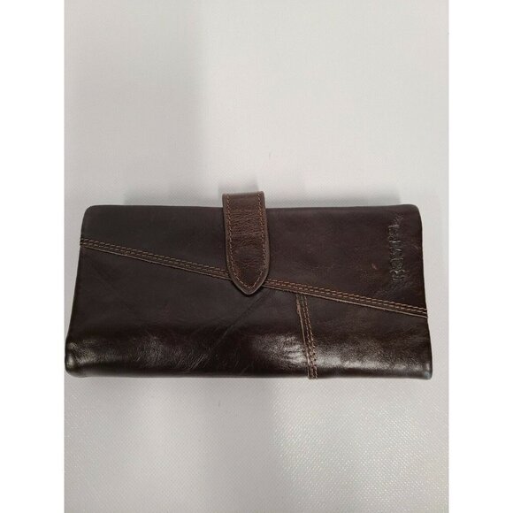 Kavis Brown Genuine Leather Women Wallet - Picture 1 of 6